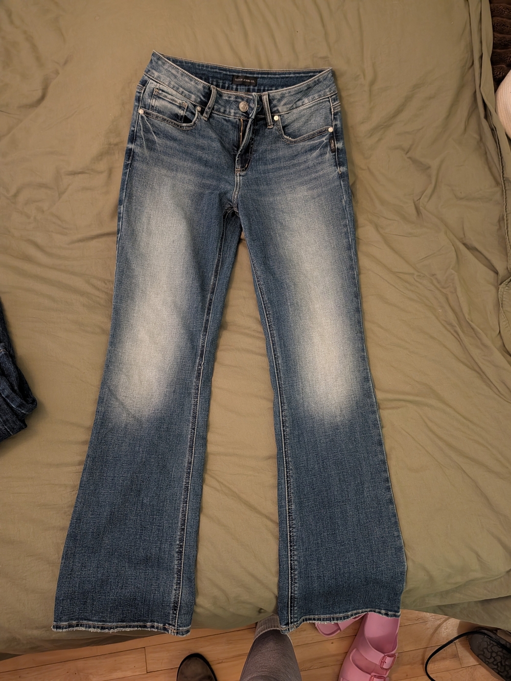 Silver Jeans Women's Medium Blue Suki Slim Bootcut Jeans